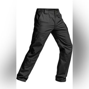 CQR Men's Tactical water repellent Pants Black New Size 32 x 32